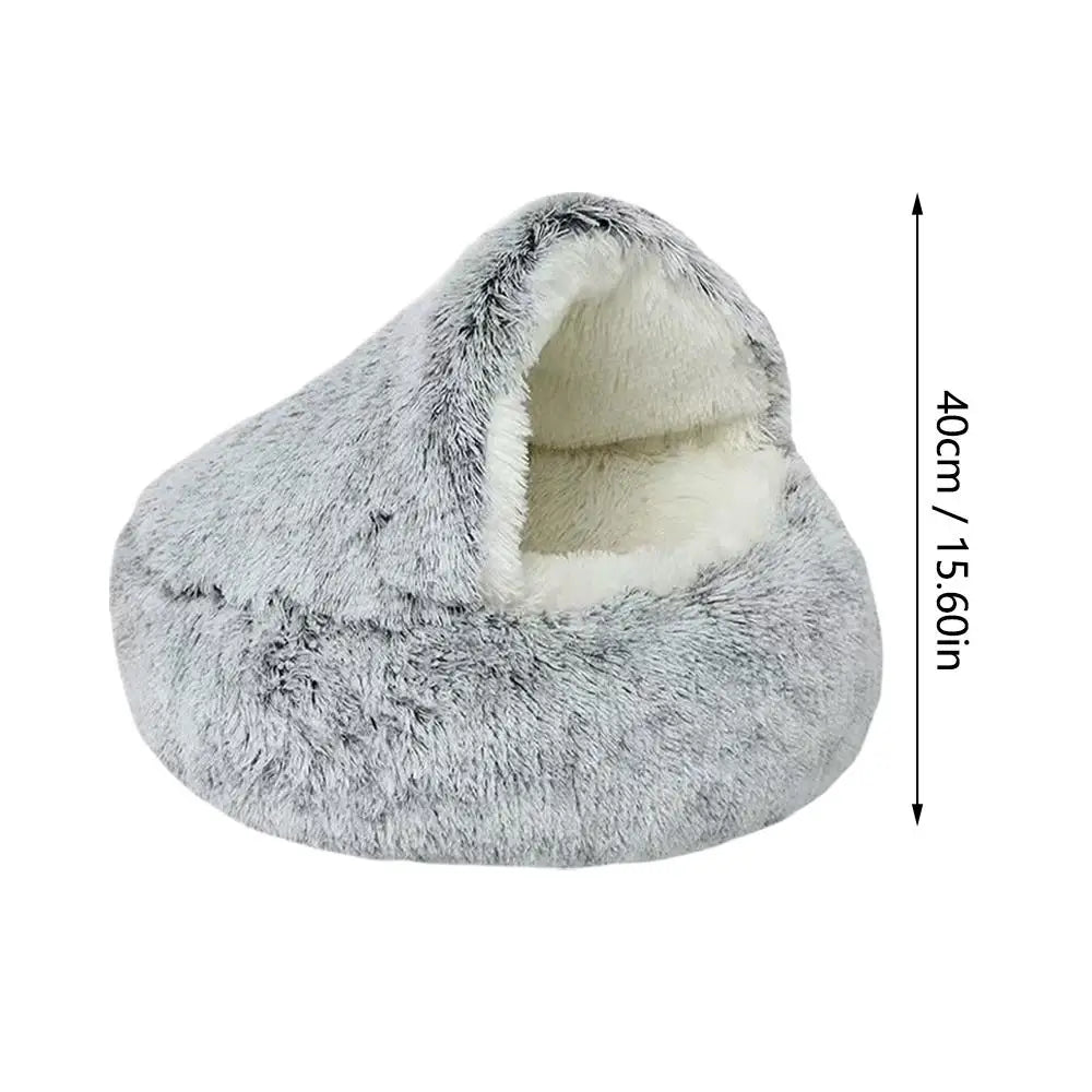 Furlumo™ CozyCove Plush Pet Nest