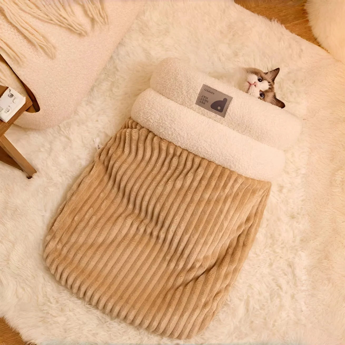 Furlumo™ Plush Cat Sleeping Bag