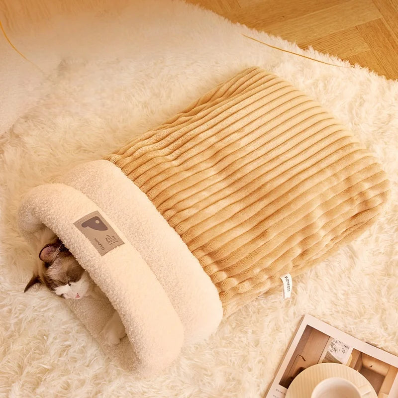 Furlumo™ Plush Cat Sleeping Bag