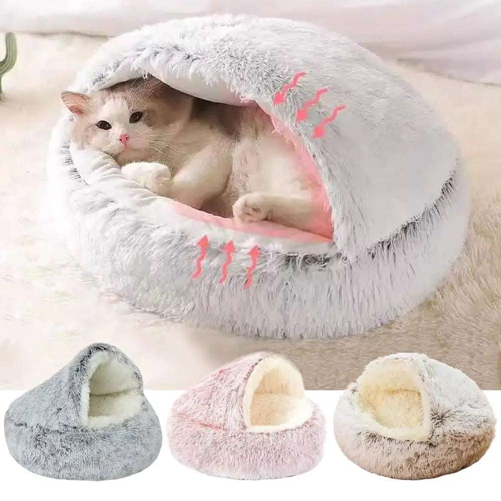 Furlumo™ CozyCove Plush Pet Nest