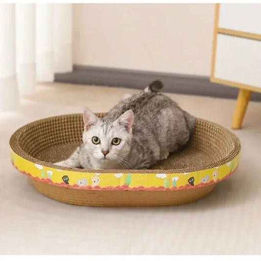 Furlumo™ CozyScratch Oval Cat Lounge