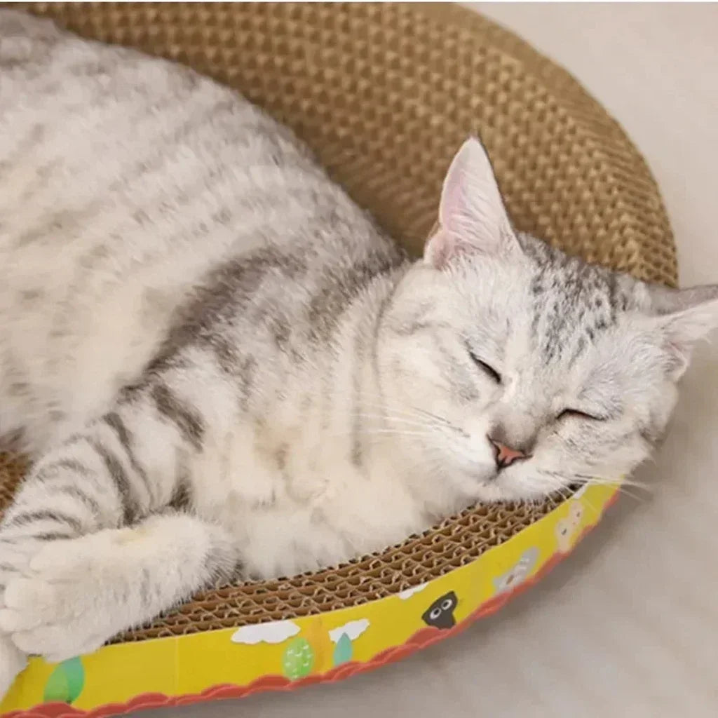Furlumo™ CozyScratch Oval Cat Lounge