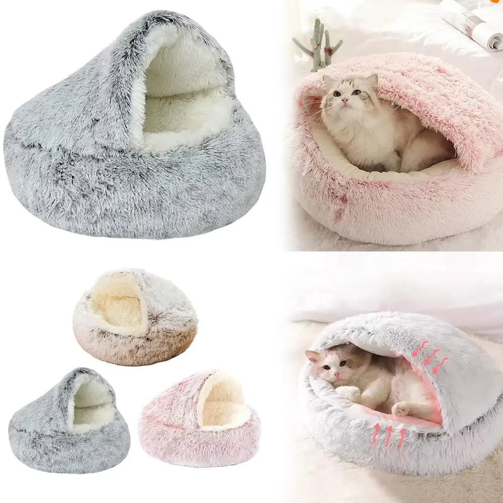 Furlumo™ CozyCove Plush Pet Nest