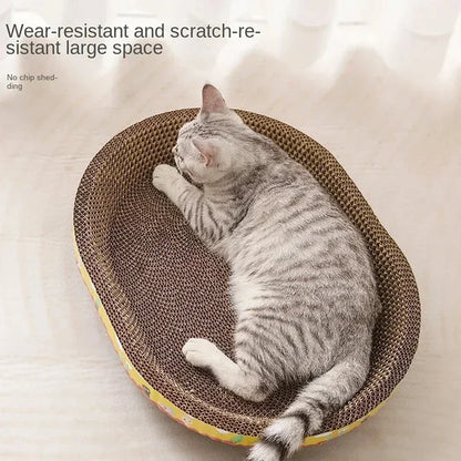 Furlumo™ CozyScratch Oval Cat Lounge
