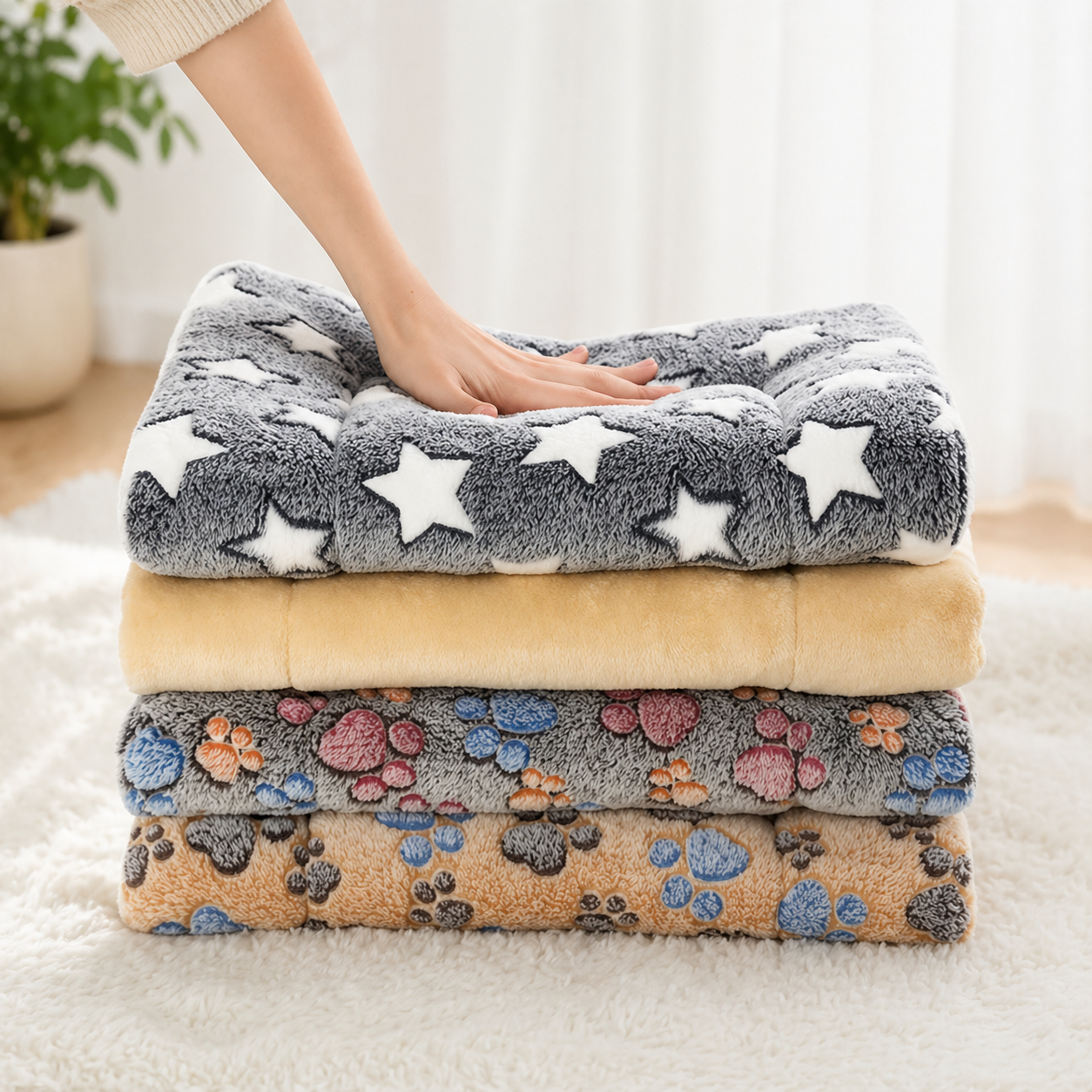 Furlumo™ Cozy Flannel Pet Bed