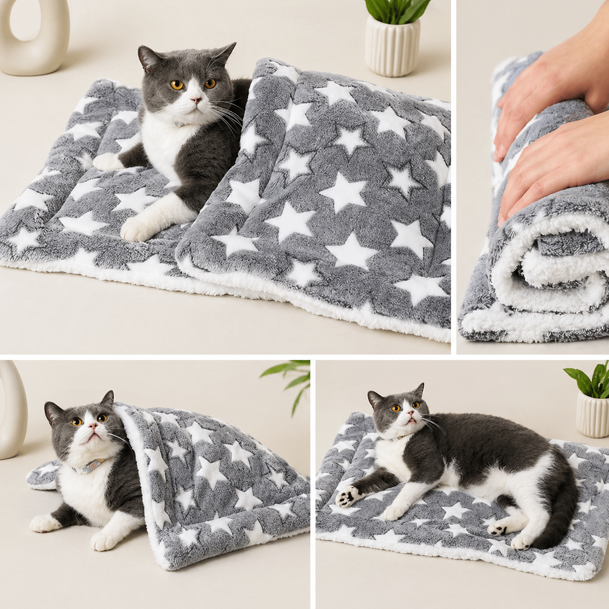 Furlumo™ Cozy Flannel Pet Bed